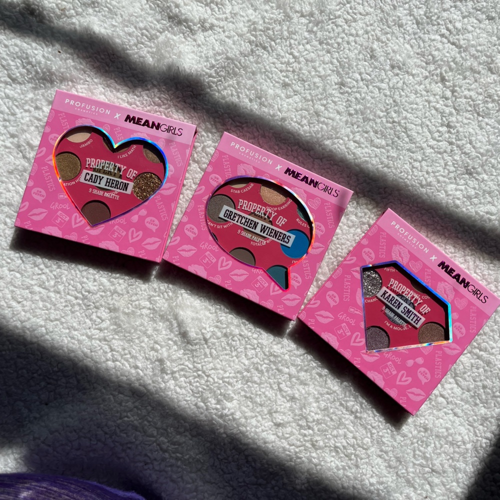 Profusion cosmetics x mean girls eyeshadow palette set